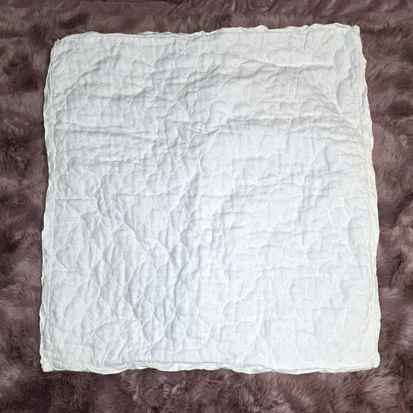 Bella Notte June single EURO Sham W Petite Flange 26x26 WINTER WHITE - Picture 1 of 4